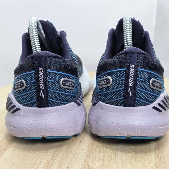 Brooks Glycerin GTS 20 Shoes Womens Size 9 Navy Blue Purple Running 1203701B499 - Picture 6 of 11